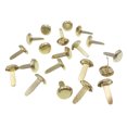 thumbnail image 3 of 1000 piezas de clavos de esquina de dos patas de color dorado redondo, clavos de dos patas, clavos de cabeza cepillada, material de bricolaje para niños, 3 of 4