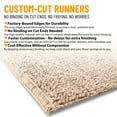thumbnail image 3 of Ottomanson Hallway Runner Rug 2'7" x 11' Non-Slip Stain-Resistant Custom Size Carpet for Kitchen, Beige, 3 of 10