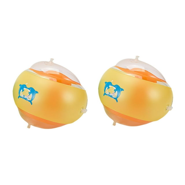 koolsoo Inflatable Swimming Arm Bands Cartoon Toys for Learning Summer Swimming Pool Orange XL