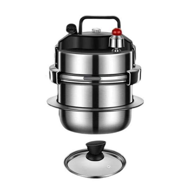 Mini olla de cocina, utensilios de cocina, envasadora a presión, olla arrocera portátil para acampar, todo Sartén y tapa de vidrio A