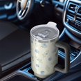 thumbnail image 6 of 40oz Pioneer Flower Floral Print Pattern Insulated Tumbler with Handle, BPA-Free Leak Proof Lid and Straws, Double Wall Vacuum, Hot 12h/Cold 34h, 6 of 6