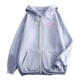 thumbnail image 6 of Bibifish Womens Sweatshirts Striped Crewneck Sweatshirts Loose Long Sleeve Pullover Tops Casual Daily Workout Outfit, 6 of 6