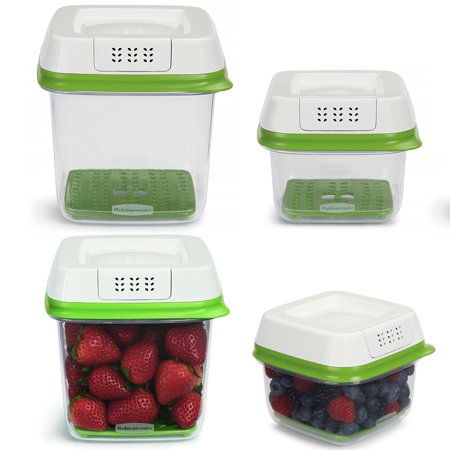 Rubbermaid (8 Piece) FreshWorks Produce Saver Food Storage 