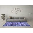 thumbnail image 3 of Ahgly Company Machine Washable Indoor Rectangle Persian Blue Traditional Area Rugs, 8' x 10', 3 of 4