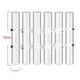 thumbnail image 5 of 6Pcs Hinged Flower Vase Clear Glass Test Tube Hanging Flower Holder for Home Decor, S, 5 of 5