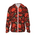 thumbnail image 1 of Balery Tomatoes And Chili Sudadera ligera de manga larga con capucha y protección solar UPF 50+ para hombre y mujer, ideal para pesca y running-Large, 1 of 7