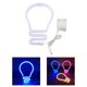 thumbnail image 1 of 25.5x16.5cm Letrero de decorativo Luz Decoración de pared Luces LED Forma de bombilla Luces de Lámpara para niños Letreros de LE Salvador Luz de muestra de globo de neón, 1 of 9