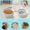 thumbnail image 4 of Ceramic Cat Bowls, Pet Bowl Cat Dishes for Food and Water,Puppy Food Bowl 2 Pack Cat Food Bowl Set - type:style1, 4 of 5