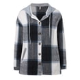 thumbnail image 1 of Winter Jacket For Women,Women Shacket Jacket Plaid Button Down Long Sleeve Shirt Fall Outfits 2024, 1 of 5