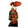 thumbnail image 4 of Tongina Ethnic Japanese Geisha Dolls Kimono Dolls Ornament Miniature Figurines Lady Statuette Asian Geisha Doll for Table Decoration D, 4 of 8