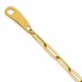 thumbnail image 4 of Auriga Fine Jewelry 14K Yellow Gold Polished Paperclip / Cable Link 7.5 inch Toggle Bracelet for Women, 4 of 6