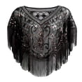 thumbnail image 3 of Châle à Franges Élégant pour Tenue de Soirée Formelle et Invités de Mariage Accessoire Idéal pour Robe de Soirée, 3 of 3