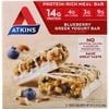 Atkins, Greek Yogurt Bar, Blueberry, 5 Bars, 1.7 oz (48 g) Each(pack of 2)