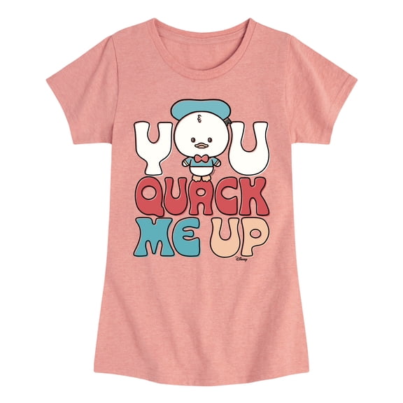 Disney - You Quack Me Up - Toddler & Youth Girls Short Sleeve Graphic T-Shirt