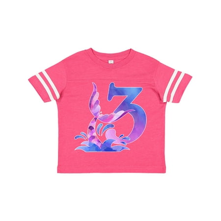 

Inktastic 3rd Birthday Mermaid Tail Gift Toddler Boy or Toddler Girl T-Shirt