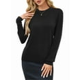 thumbnail image 3 of Women'S Wool Blend Classic Crew Neck Casual Fall Sweaters, 3 of 9