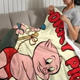 thumbnail image 3 of The Porky Pig Show-Anti-Pilling Flannel Blanket Soft Lightweight Plush Fuzzy Cozy Luxury Blanket for Home and Kitchen Use – Perfect for Kids and Adults 60"*79"(150cm*200cm), 3 of 6