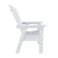 thumbnail image 5 of WestinTrends Malibu Adirondack Patio Dining Chairs, All-Weather Poly Lumber, Ergonomic Seat, 330-lb Capacity (Set of Two), White, 5 of 11