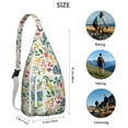 thumbnail image 3 of Autumn Leaves Shoulder Sling - Seasonal Maple & Flower Pattern, Fashionable Anti-Theft Daypack, 3 of 4
