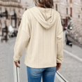 thumbnail image 4 of Vedolay Womens Zip Up Hoodie Fashion 2023 Zip Up Hoodie Light Weight Exercise Jacket Sweater Zip up Hoodie Y2k Beige,2XL, 4 of 5
