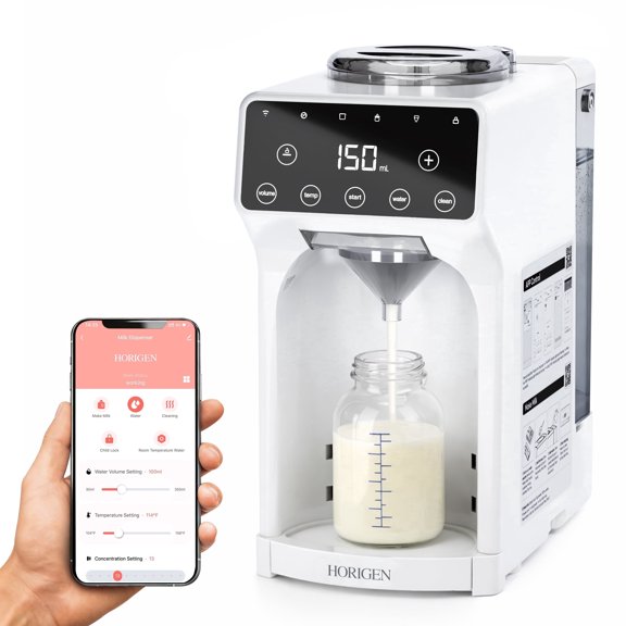 Smart Formula Dispenser & Milk Maker Baby essentials – Wi-Fi Machine with App Control,Instant Heating 4 Temperature Settings,70°C One-Touch Self-Cleaning,Perfect for Night Feeding