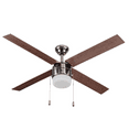 thumbnail image 6 of Prominence Home Chism 52" Gun Metal Modern Ceiling Fan with 4 Blades, Light Kit, Pull Chains & Reverse Airflow, 6 of 7