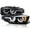 Pearl Black Housing Clear Lens, variant on Spec-D Tuning Black Smoke LED U-Halo HID Type Projector Headlights w/ LED Strip Compatible with 2012-2015 BMW F30 3-Series Sedan, Left + Right Pair Headlamps Assembly