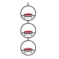 thumbnail image 4 of Hummingbird Feeder for Outdoor Hanging, Plastic Humming Bird Feeders for Outdoors, Wide Mouth for Easy Filling, 4 of 8