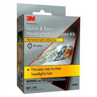 3M Ultra Headlight Restoration Kit, Easy Heavy-Duty Restoration, 39195, 1  Kit, Drill Required, Gray