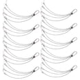 thumbnail image 2 of 10pcs Practical Wire Rope Hook Durable Hanging Kit Rope LED Light Hanger Rope for Plant Grow Light (1mm Thick 300mm Long), 2 of 6