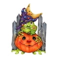 thumbnail image 1 of De Puerta De Halloween, Letrero Fantasma De Calabaza De Madera Para Decoración De Halloween Guardurnaity HA042642-02, 1 of 6
