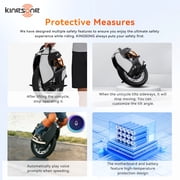 KINGSONG S18PRO+ Electric Unicycle Upgraded 100mm Suspension for Potholes 18 Inch Self-Balancing One Wheel EUC