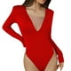 thumbnail image 1 of Elegante mono de manga larga con cuello en V para mujer: muy elástico, se ajusta al cuerpo, con detalles de malla, perfecto para fiestas en la playa y eventos en la costa., 1 of 4
