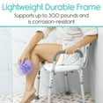thumbnail image 4 of Vive Shower Chair with Arms and Back – Safety Bath Seat for Seniors, Adults, and Disabled Individuals, 4 of 9