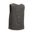 thumbnail image 6 of ctdiral Womens V Neck Crop Tank Tops Summer Sleeveless Tanks Lightweight Loose Fit Tee Casual Comfy Tops Dark Gray XL, 6 of 8