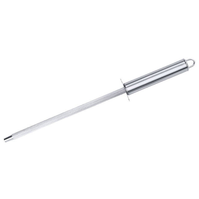 WHAMVOX Stainless Steel Sharpening Rod for Kitchen Use and Efficient Sharpener Fits All Knives 12 inch