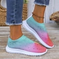 thumbnail image 5 of Sopiago Slip On Sneakers Women Sneakers for Women Walking Shoes Slip On Lightweight Fashion Breathable Tennis Shoes Work Running Shoes Mint Green,42, 5 of 6