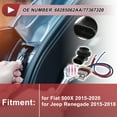 thumbnail image 2 of 1 Juego de Cableado de Zócalo de Luz de Circulación Diurna para Fiat 500X 2015-2020 No. 68285062AA/77367320 Conector de Pigtail de Bombilla, 2 of 7