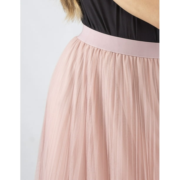 HOT Tul Largas Falda De Tul Plisada Falda Plisada Outfit Falda