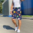 thumbnail image 6 of Sikiie Space Planet Mens Pajama Shorts, Lightweight Lounge Pant with Pockets Soft Sleep Pj Shorts for Men3X-Large, 6 of 6