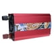 thumbnail image 3 of Inversor de corriente de onda senoidal pura de 300W de 12V a 110V AC con 2 puertos USB y abrazaderas para batería para portátil, tableta, teléfono, 3 of 9