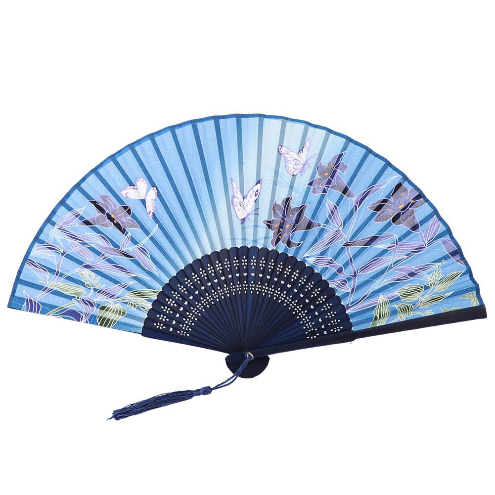 Mgaxyff Black Hand Fan,Folding Fan, Japanese Vintage Style Handmade ...