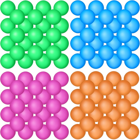 BESTSKY 100 Pack Table Tennis Balls Multi Colored 40Mm Plastic Balls Bulk Washable Small Game for Carnival Pool Games, Party Decoration Pet Toy Ping Pong Balls Bulk Colored Ping Pong Balls