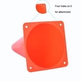 thumbnail image 2 of 12 inch Plastic Training Soccer Cones, Safety Traffic Cones - 10 Pack of Sport Cones for Indoor/Outdoor Activity & Festive Events (Set of 10 Pack, Orange), 2 of 2