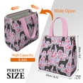 thumbnail image 3 of French Bulldog and Flower Insulated Lunch Bag for Women & Adults,Large Portable Soft Cooler Lunch Bag,Thermal Food Storage Tote with Pearl Cotton,8.66L,8.75x5.75x9.5 Inch, 3 of 6