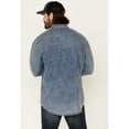 thumbnail image 4 of Rock  Roll Cowboy Men's Solid Denim Long Sleeve Snap Shirt B2S2311, 4 of 5