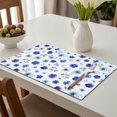 thumbnail image 6 of Placemat, Pioneer Flower Floral Print Pattern Place Mats Table Mat Set Of 2, PVC Washable Placemats for Party Kitchen Dining Decoration, 18x12 Inch, Fade Resistant, 6 of 6