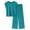 Blue, variant on Ekouaer Lounge Sets for Women Two Piece Outfits Knit Cap Sleeve Tops Wide Leg Pleated Pants Casual Dressy Sweater Sets