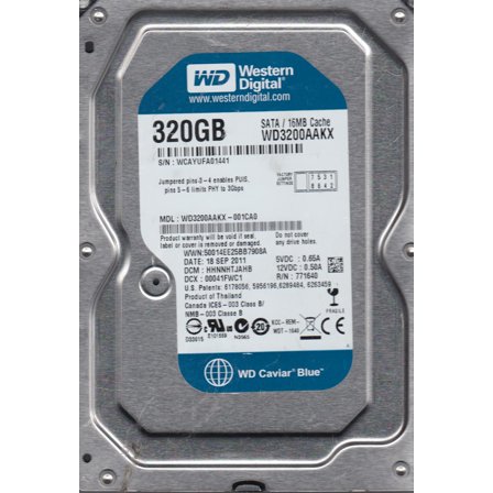 WD3200AAKX-001CA0, DCM HNNHTJAHB, Western Digital 320GB SATA 3.5 Hard Drive