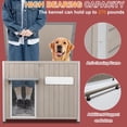 thumbnail image 3 of Petsblublu 40" L Weatherproof Outdoor Dog House Wooden Puppy Shelter with Elevated Floor, 3 of 8